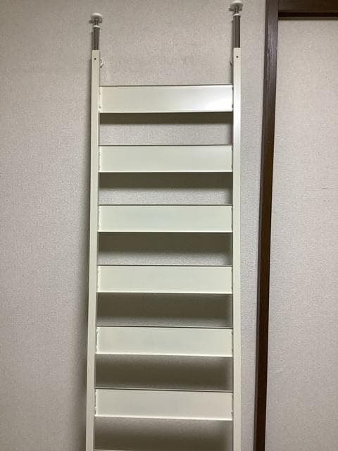 突っ張りパーテーション　壁面シェルフ　ラック 幅46cm