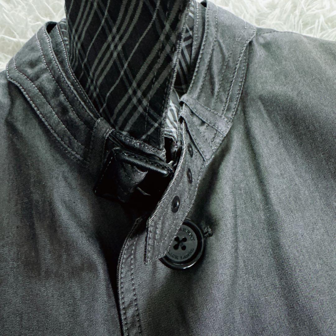 【バーバリーブラックレーベル】 ライナー付きステンカラーコート グレー系 M