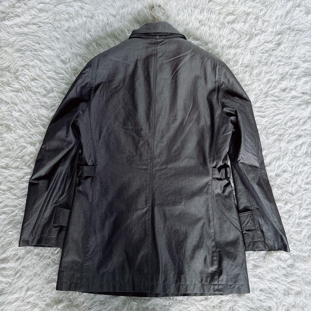 【バーバリーブラックレーベル】 ライナー付きステンカラーコート グレー系 M