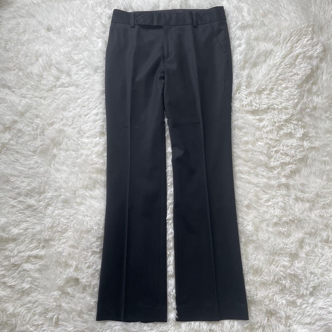 【美品】23区 オンワード樫山 セットアップ パンツスーツ ストライプ 38