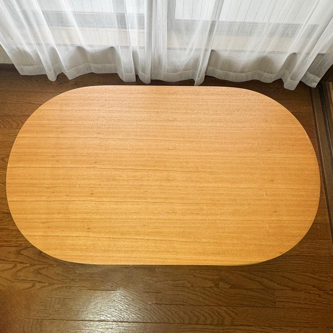 無印　こたつ　テーブル　楕円　ナチュラル　ナチュラル　木目　ヒーター