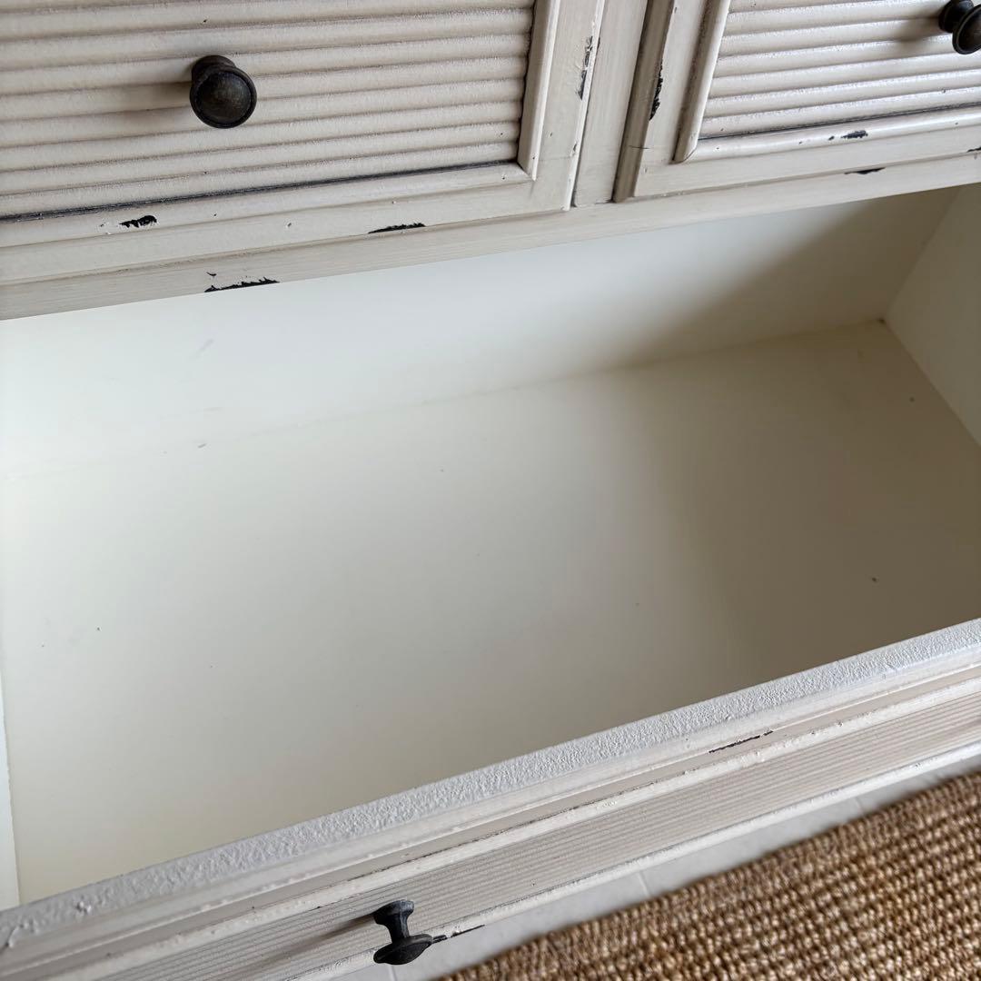 チェスト　シャビーシック　サイドボード　フレンチカントリー　コンソール　白家具