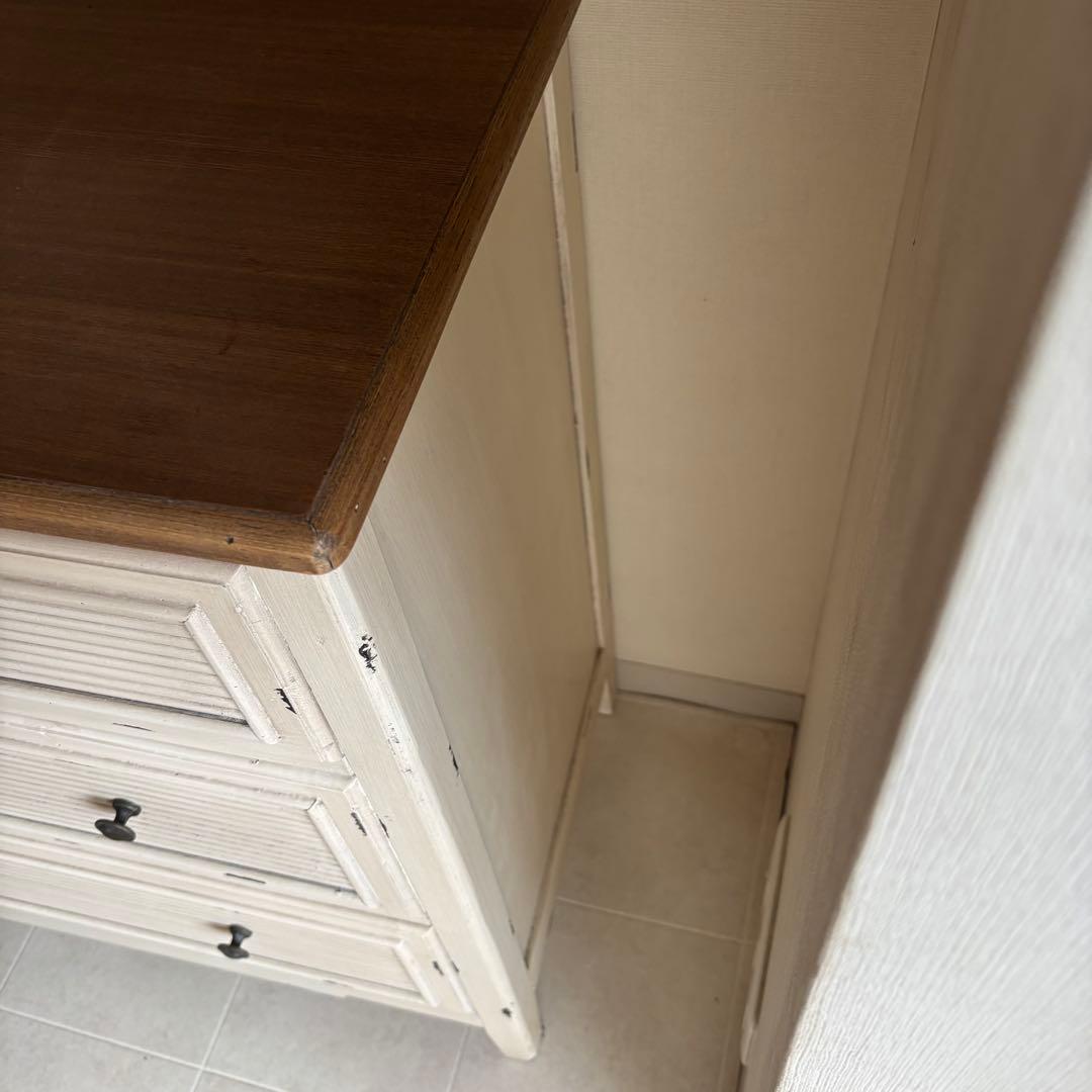 チェスト　シャビーシック　サイドボード　フレンチカントリー　コンソール　白家具