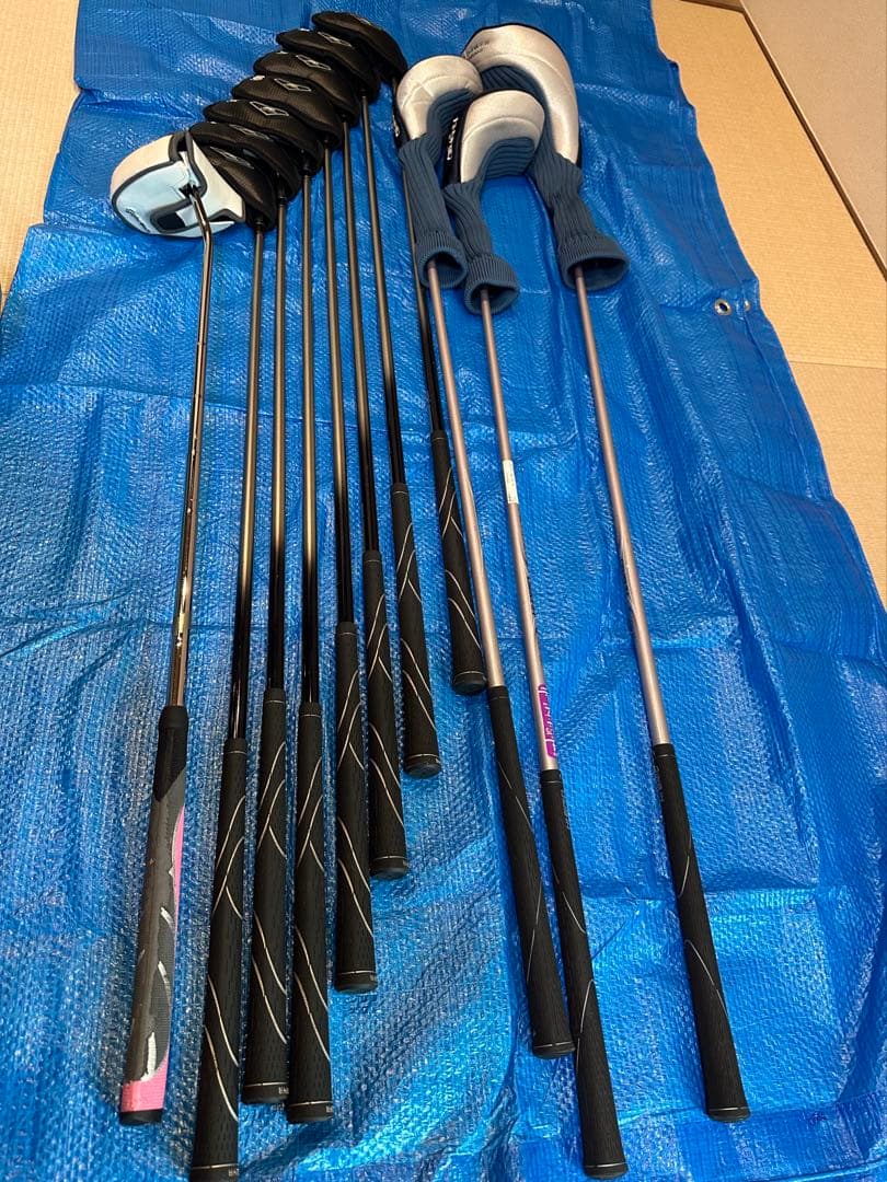 komekko　H-BRID レッドキャディバッグ+ゴルフセット