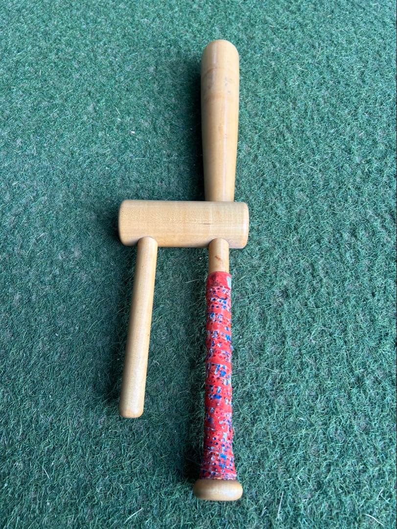 木製トレーニングバット グリップ付き