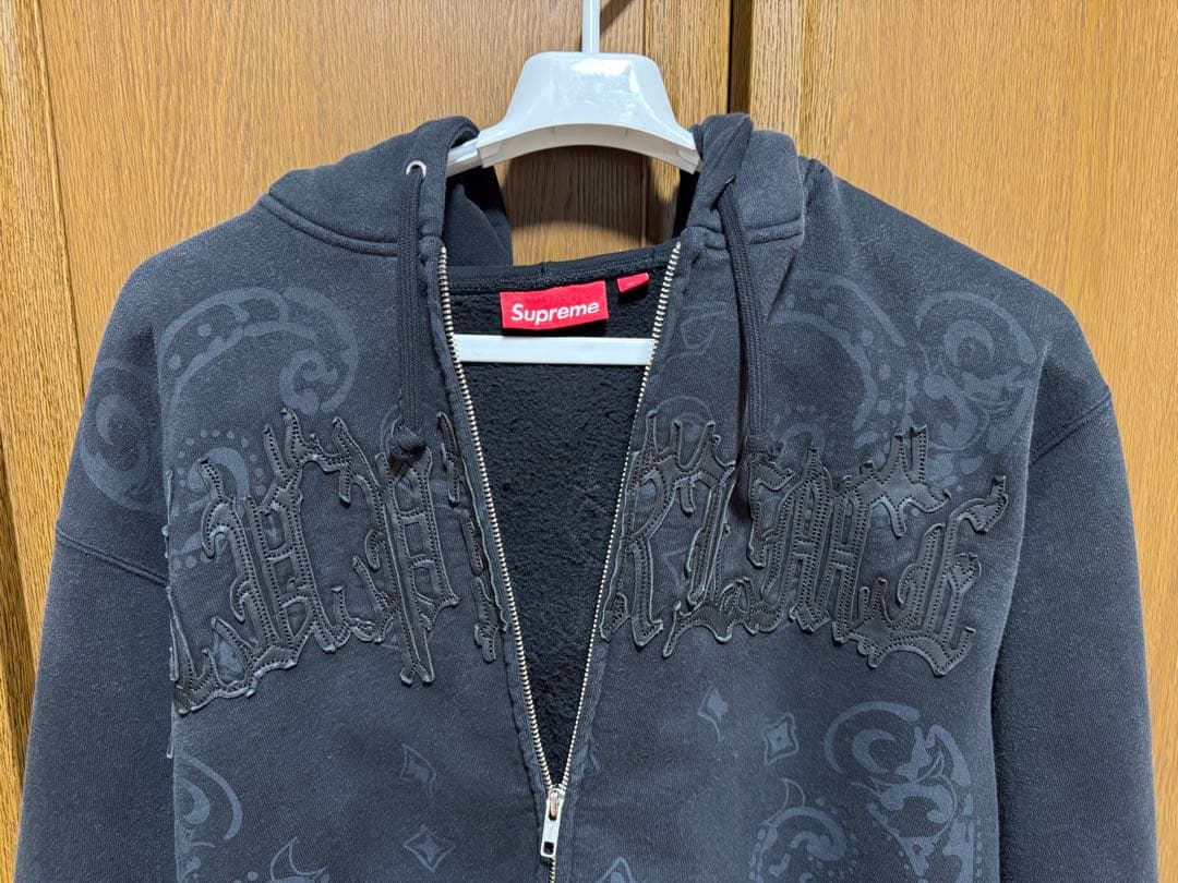 トップス Supreme Paisley Zip Up Hooded Sweatshirt