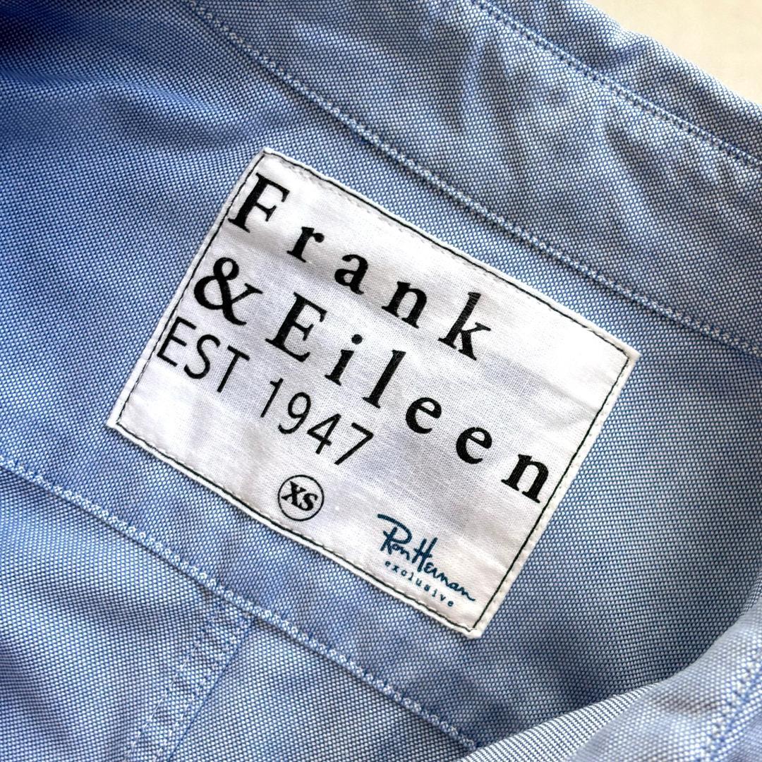 フランクアンドアイリーン Luke ルーク オックスフォードシャツ 水色 tw8