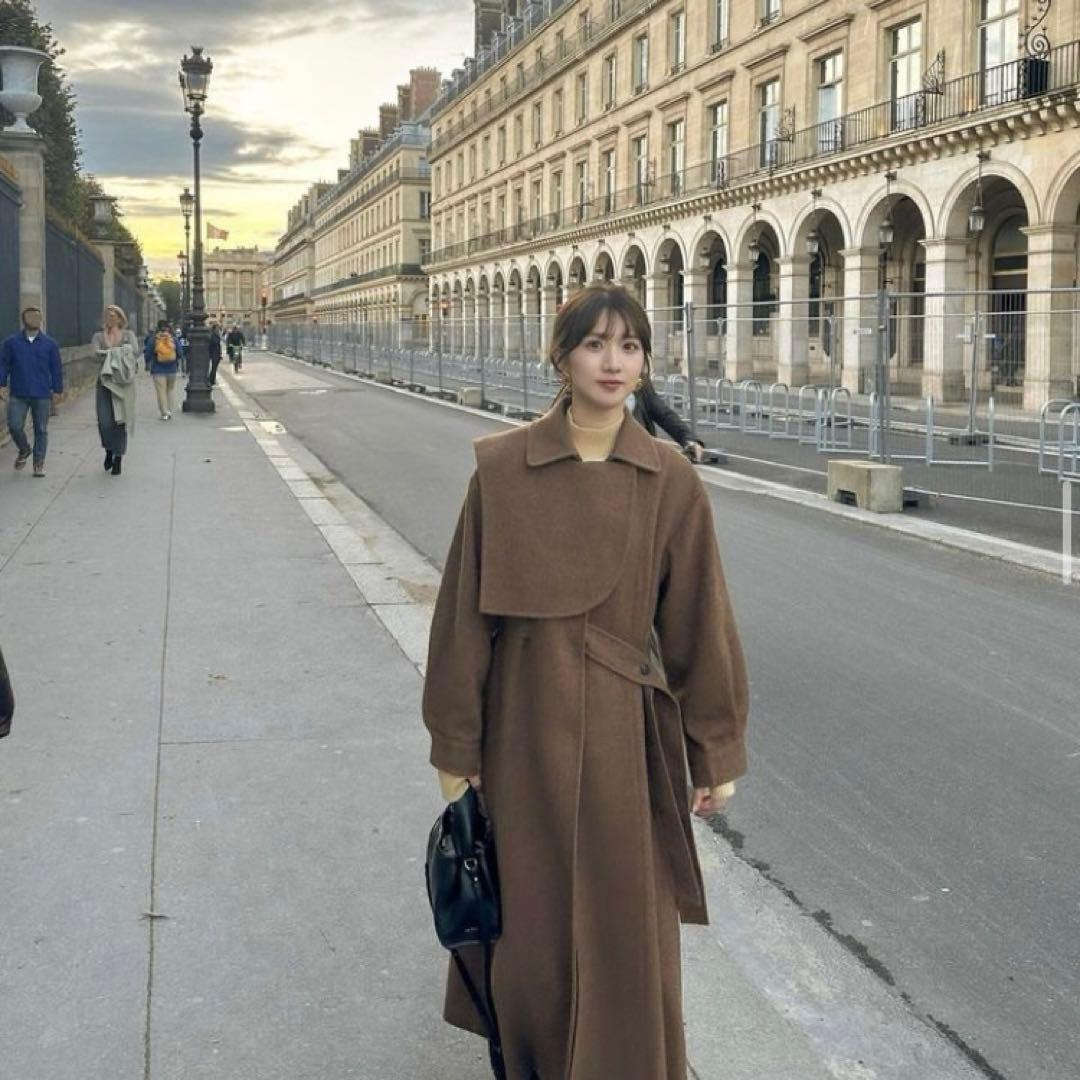 Eaphi エフィ gunpatch waist mark long coat