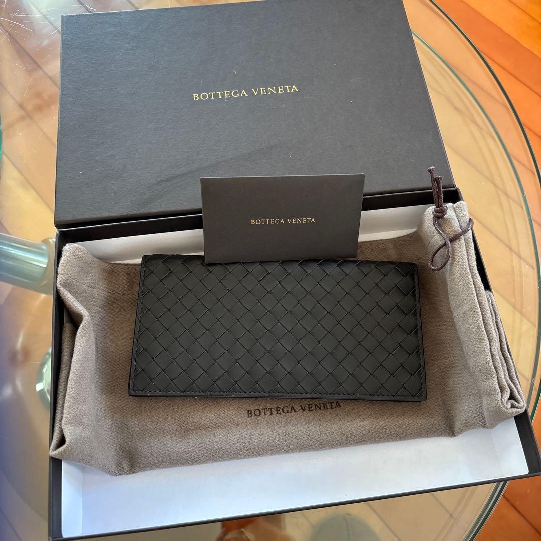 値下げ‼️BOTTEGA VENETAレザー イントレチャート 長財布　ボッデガ