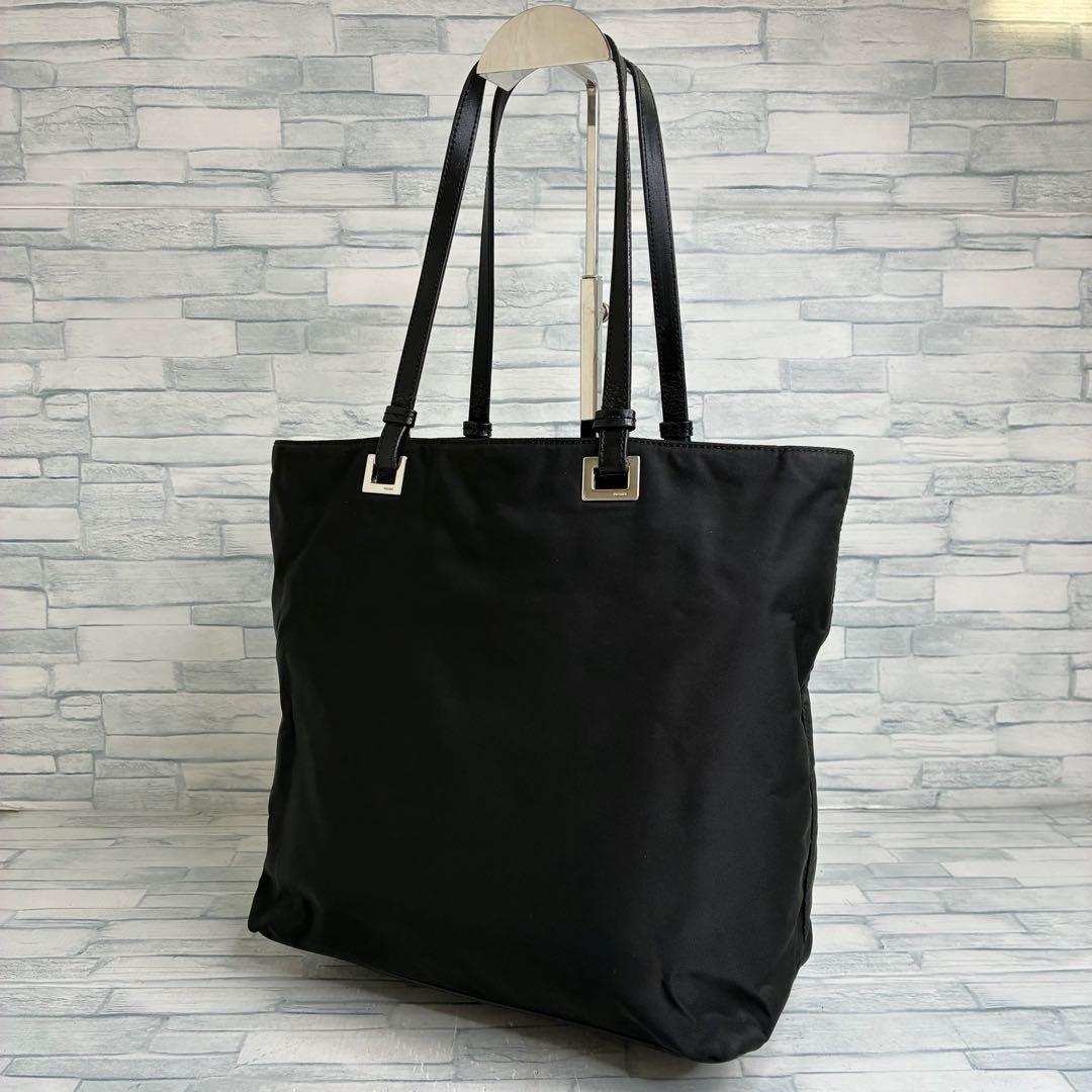 極美品　150 PRADA プラダ　ハンドバッグ　トートバッグ　ブラック　pl8