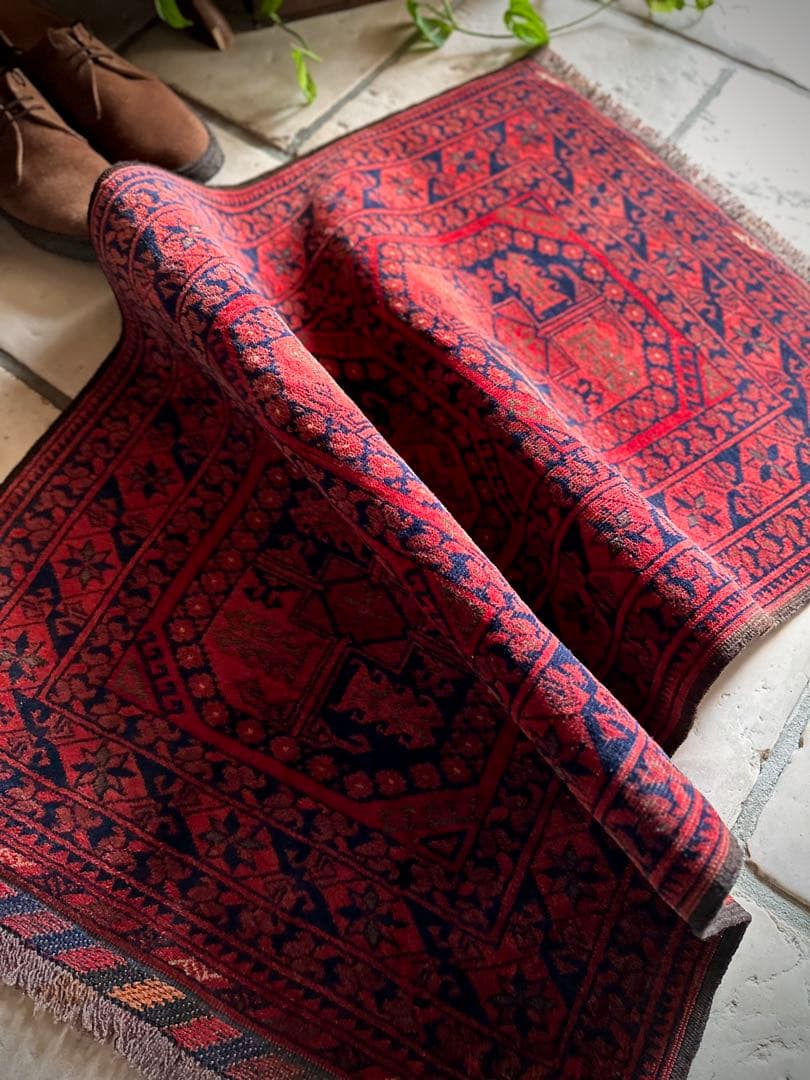 トライバルラグ　ヴィンテージラグ　アフガン　トルクメン　エルサリ　プリミティブ