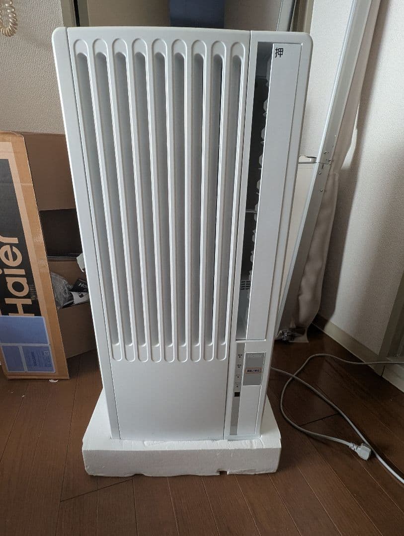 窓用エアコン 2021年製 ハイアール JA-16V 延長窓枠付属