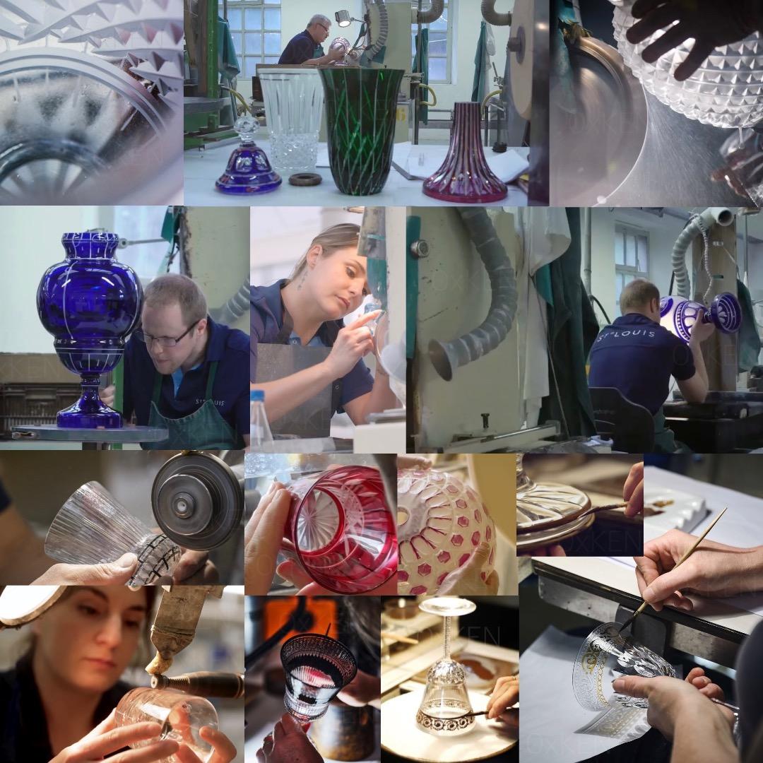 エルメス サンルイ ベース 花瓶 Saint Louis VERSAILLES