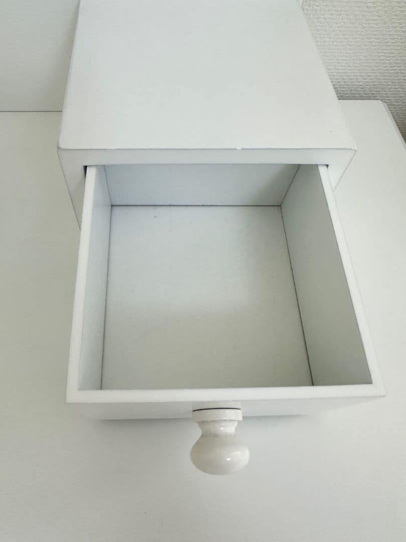ホワイト 木製 ドレッサー 鏡台