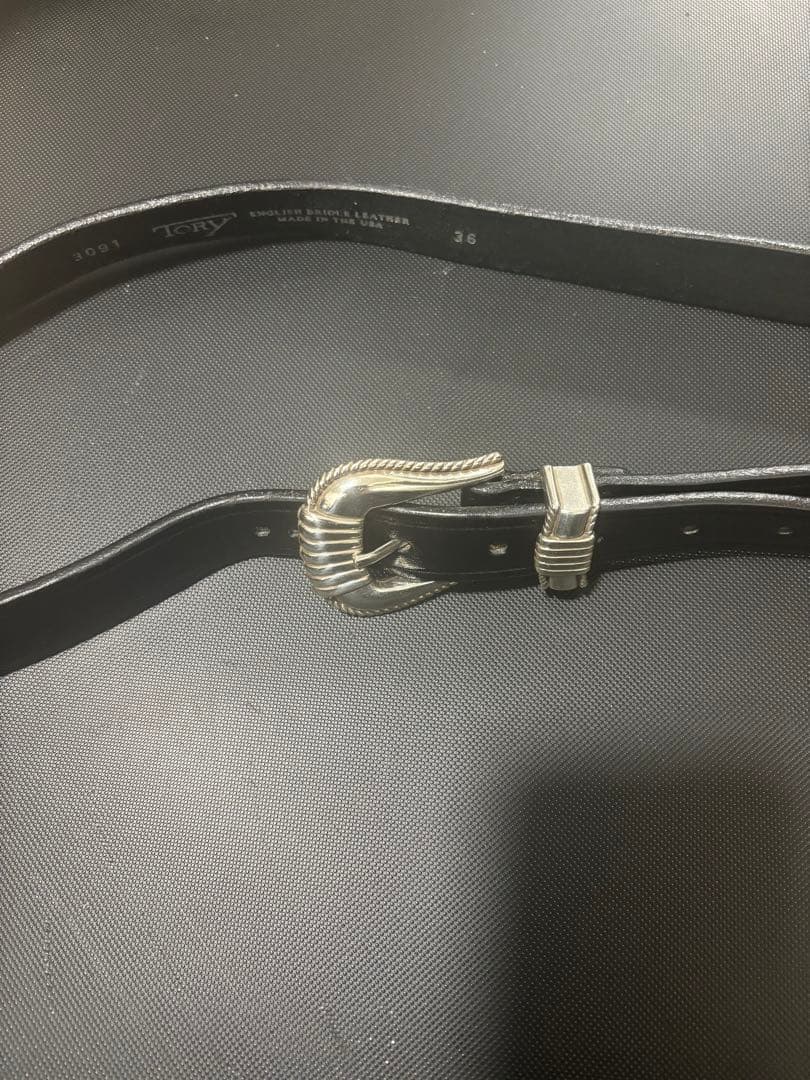 TORY イングリッシュブライドルレザー ベルト 36インチ