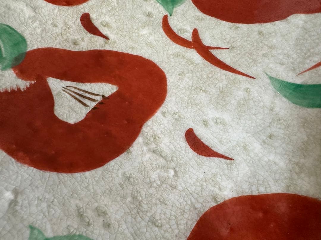 昭和レトロ 足付き 大皿 32cm×28cm×約7cm