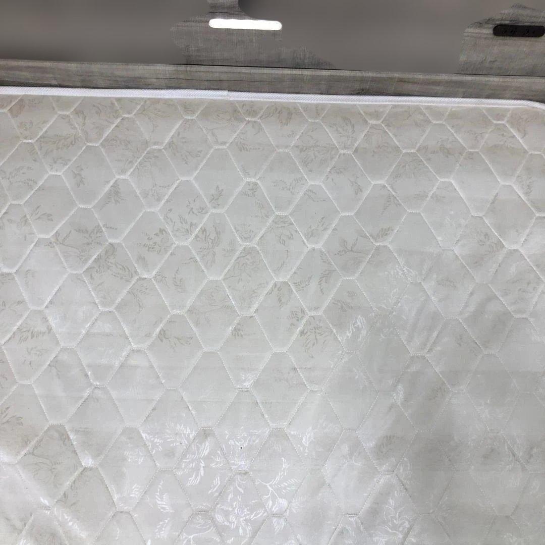 木目調 ダブルベッド 照明付き グレー系 おしゃれ 北欧風 250628-