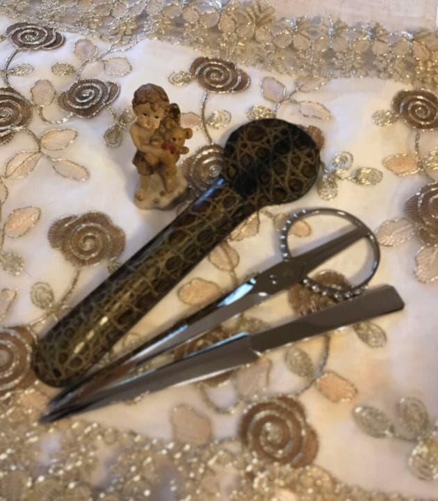 【アスプレイロンドン】アンティーク1925年製☆ペーパーナイフとハサミのセット