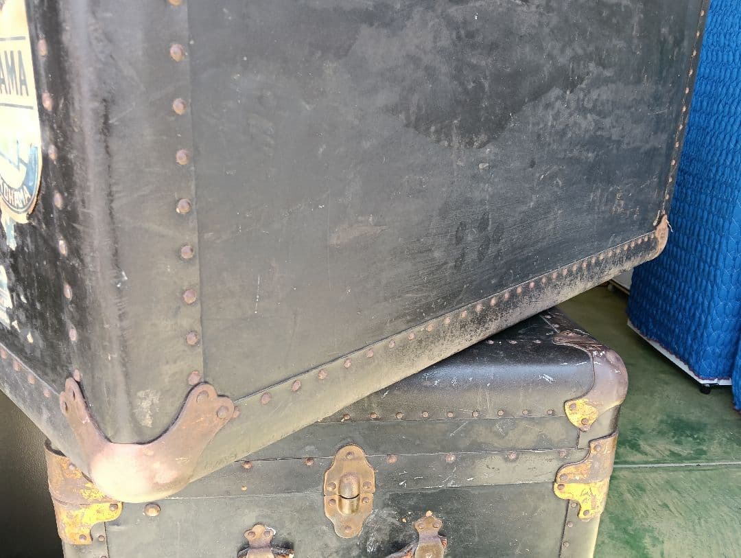 【訳あり】衣装ケース　インテリア　ビンテージトランク