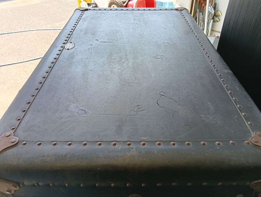 【訳あり】衣装ケース　インテリア　ビンテージトランク