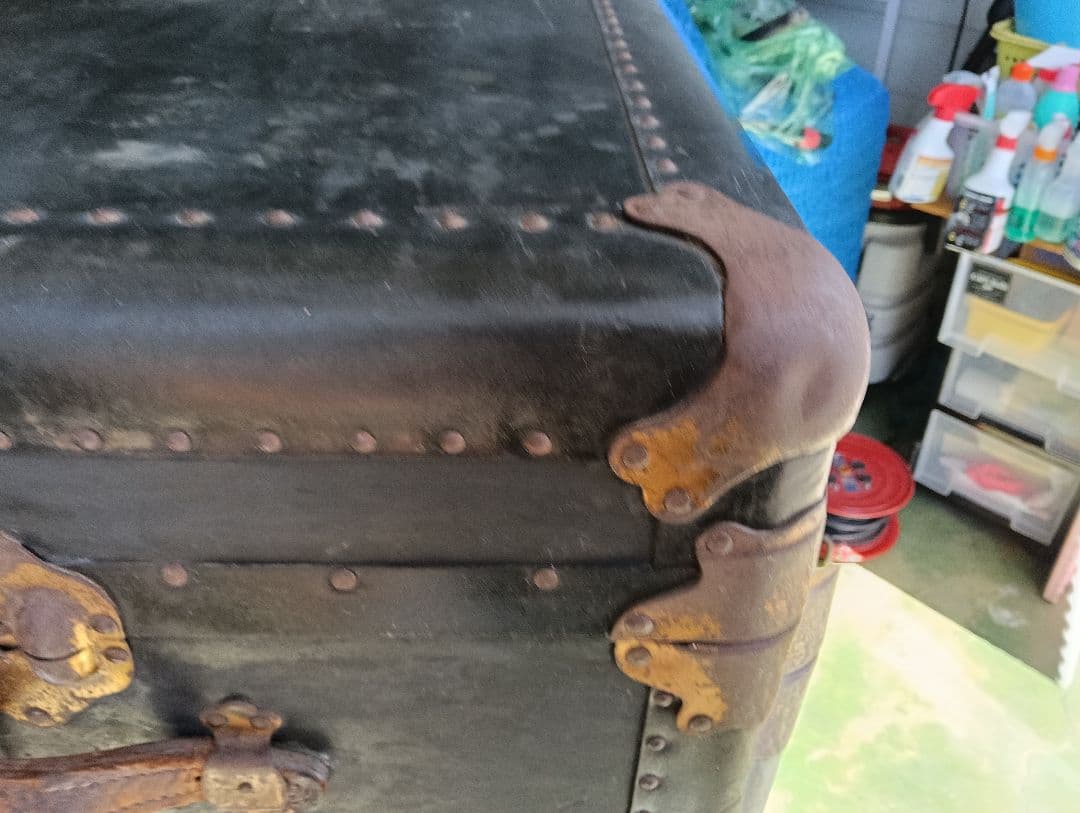 【訳あり】衣装ケース　インテリア　ビンテージトランク