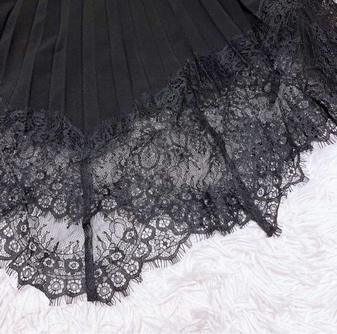 Ameri アメリUNDRESSED LACE SANDWICH SKIRT S