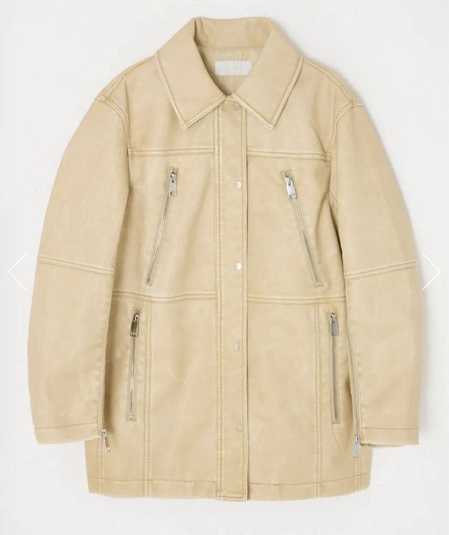 moussy AGED F/LEATHER MIDDLE ジャケット