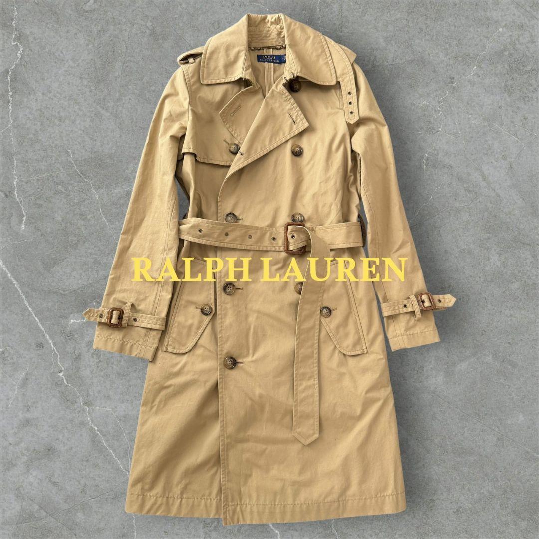 未使用に近い 現行 ラルフローレン トレンチコート ベージュ コート