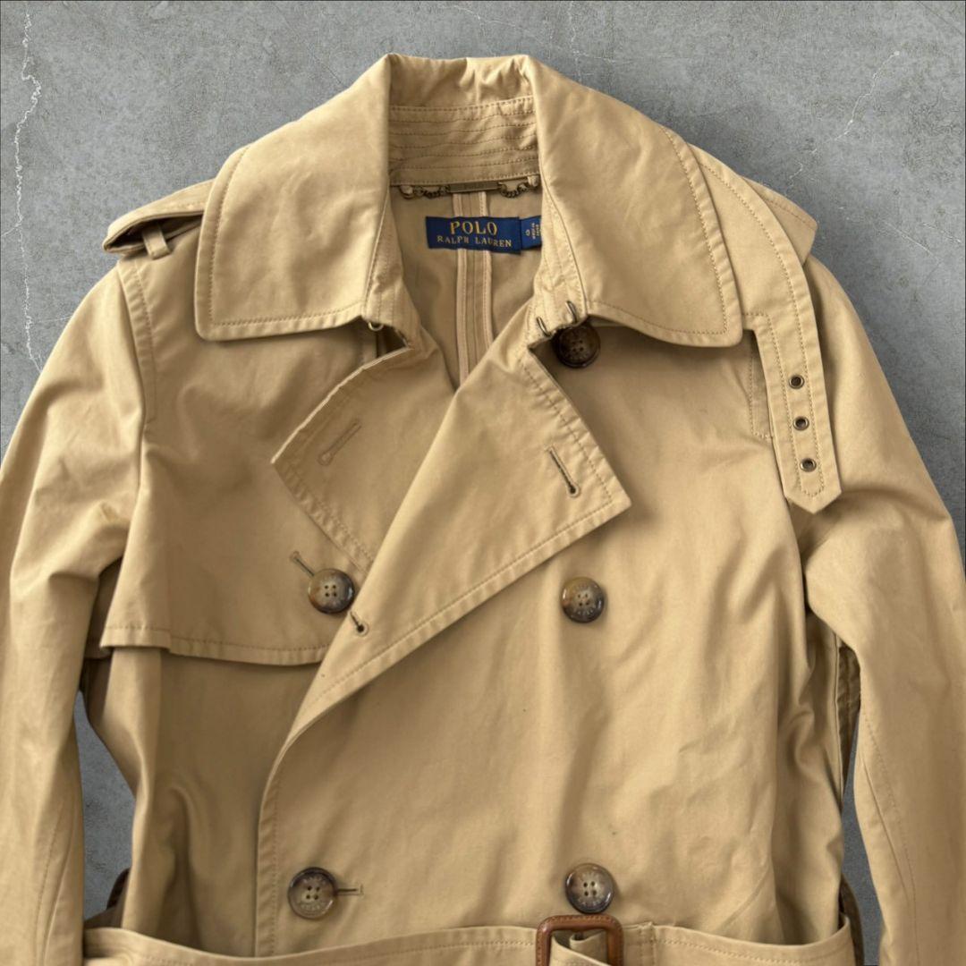 未使用に近い 現行 ラルフローレン トレンチコート ベージュ コート
