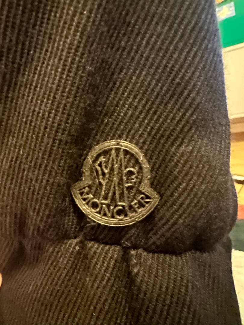 Moncler ケーブルニットダウンジャケット 黒