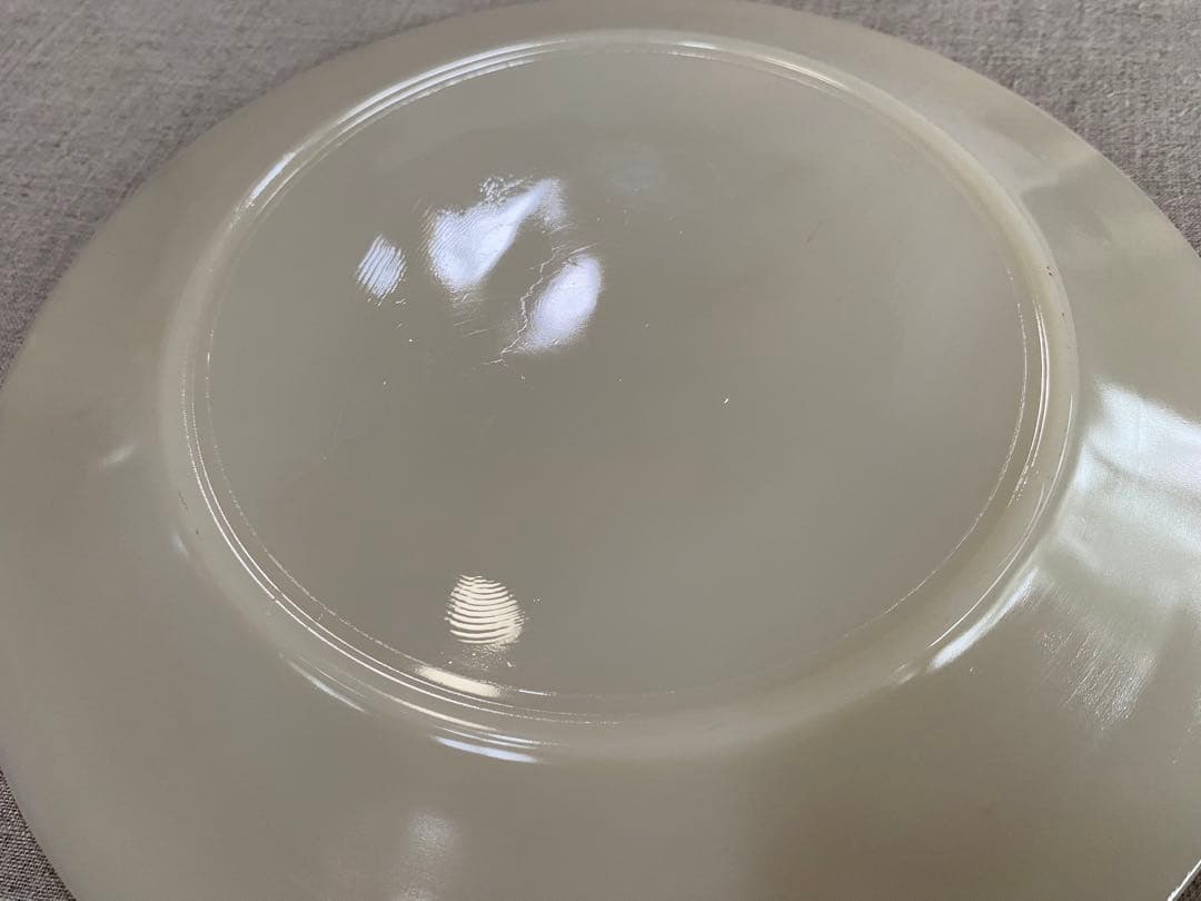 【未使用品】　4枚SET★レア★ ファイヤーキング ディナープレート アイボリー