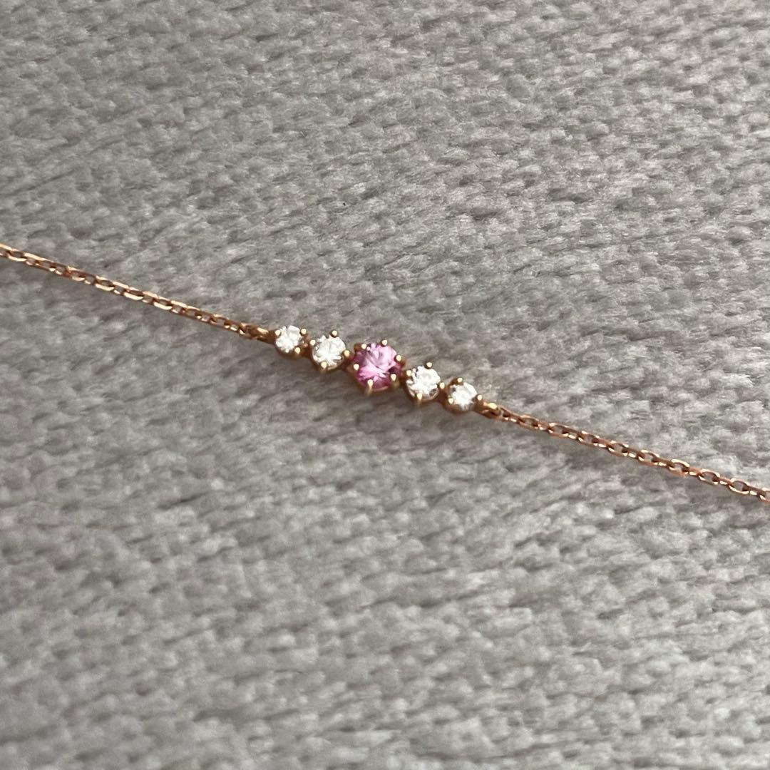 4℃ K10ピンクゴールド ブレスレット【美品】