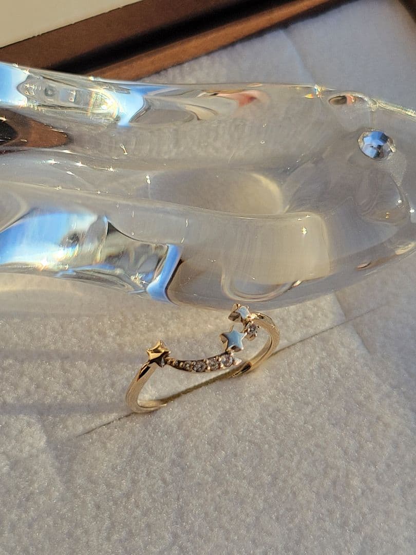 美品★K10 YG リング 指輪 サマンサティアラ