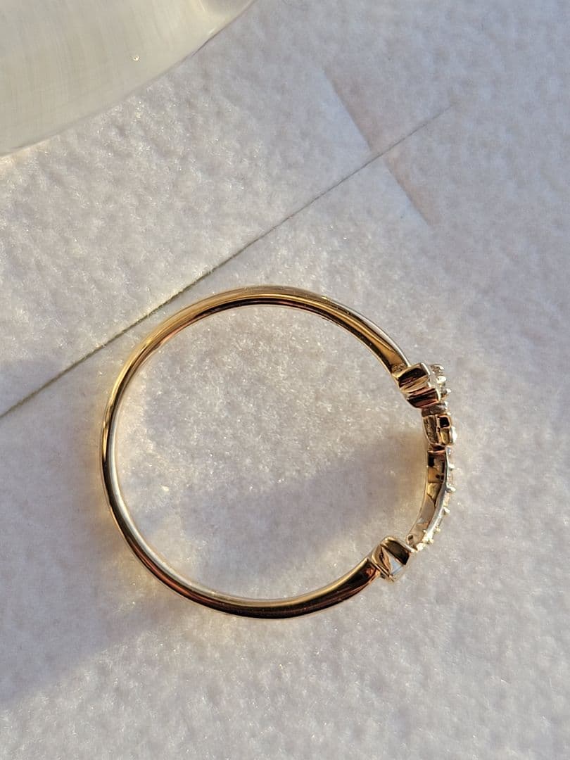 美品★K10 YG リング 指輪 サマンサティアラ