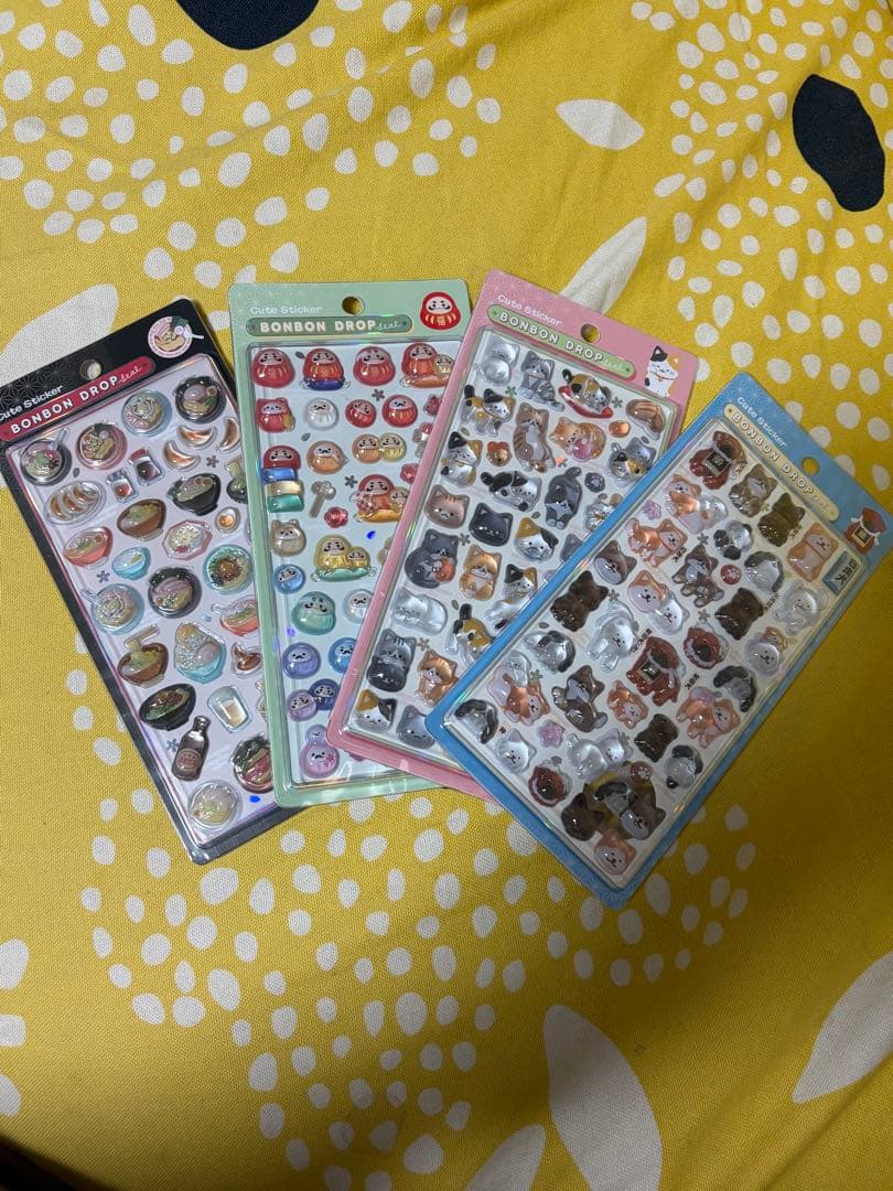 ボンボンドロップ　和柄　新作　4枚セット