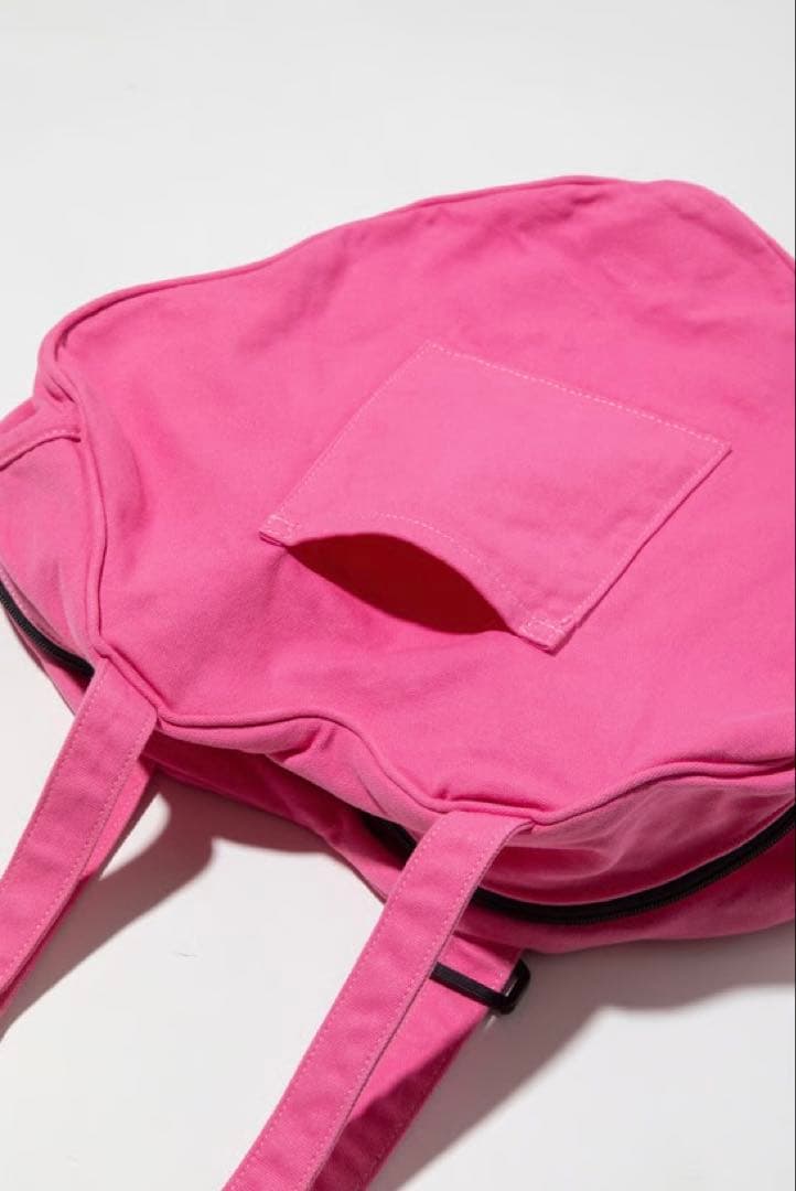 WCJ ミニーマウス トートバッグ チェリーピンク フェイスデザイントートバッグ