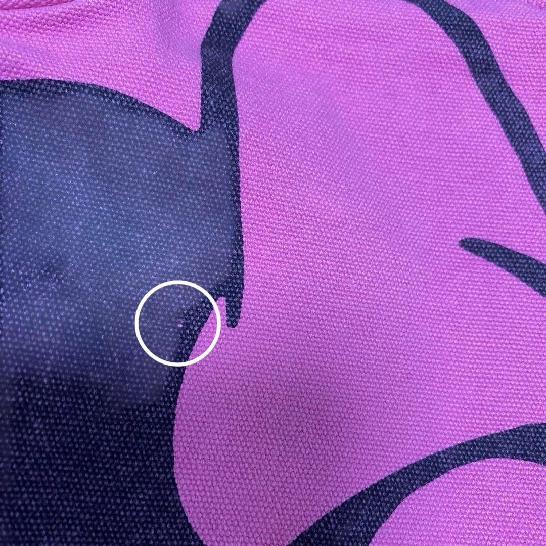 WCJ ミニーマウス トートバッグ チェリーピンク フェイスデザイントートバッグ