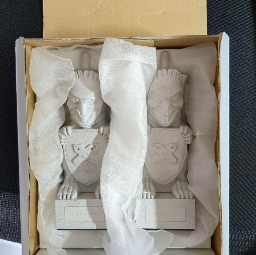 慶應義塾ユニコーンブックエンド２本セット