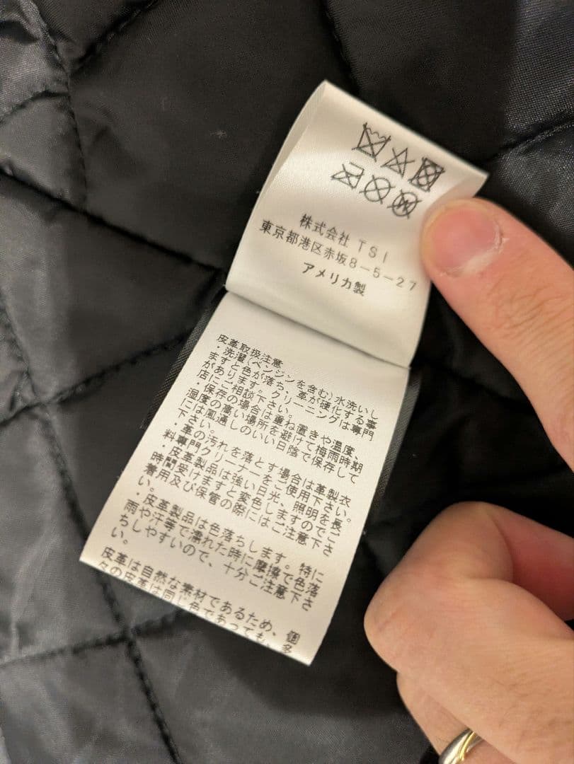 Schott 613UST ワンスター USA製TALL サイズ40 黒 極美品