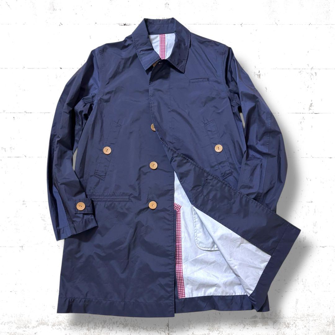 美品　archive undercover ナイロン　ステンカラーコート　比翼