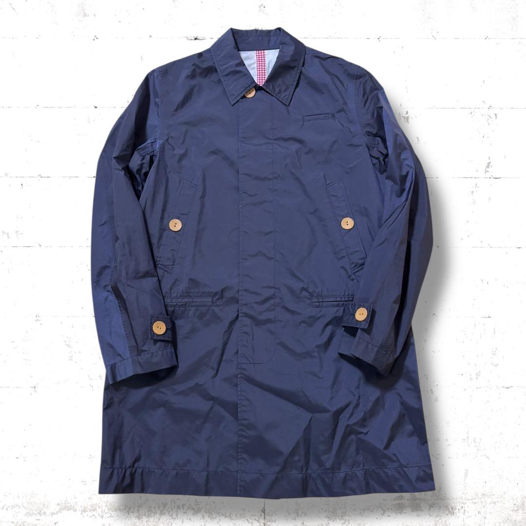 美品　archive undercover ナイロン　ステンカラーコート　比翼