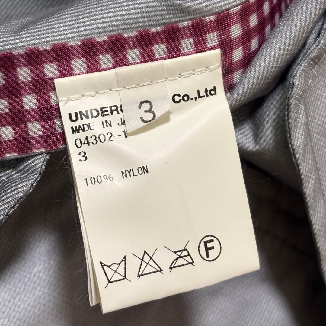 美品　archive undercover ナイロン　ステンカラーコート　比翼