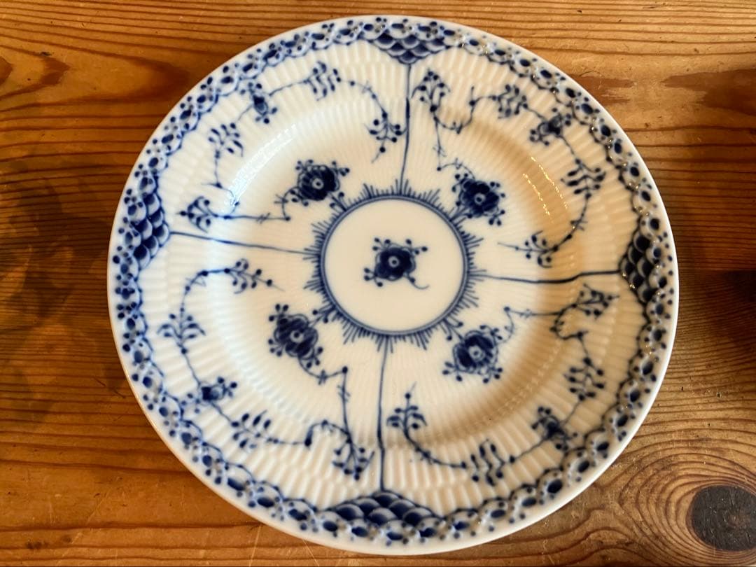 ロイヤルコペンハーゲン ブルーフルーテッドハーフレース　17プレート×5