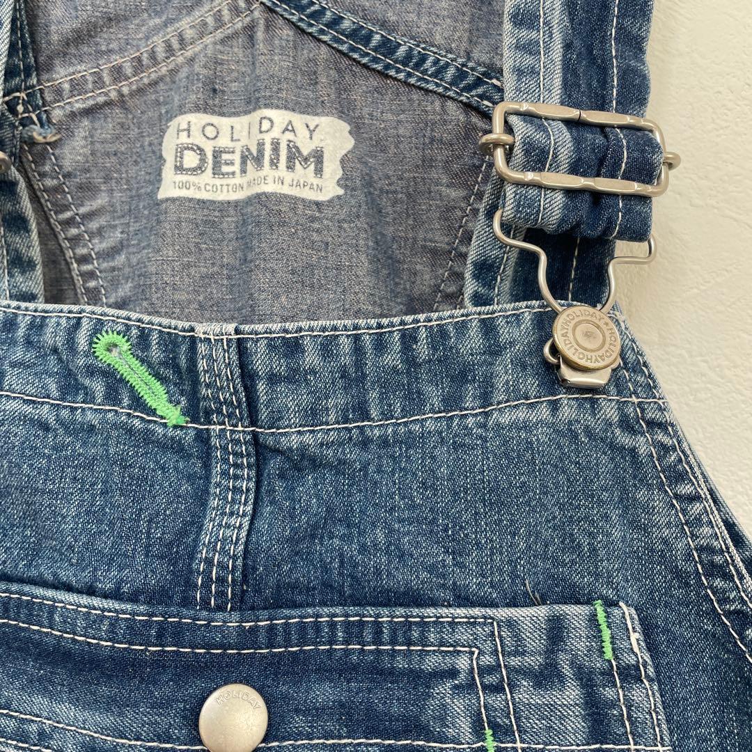 【HOLIDAY】 スリムフレアデニムオーバーオール