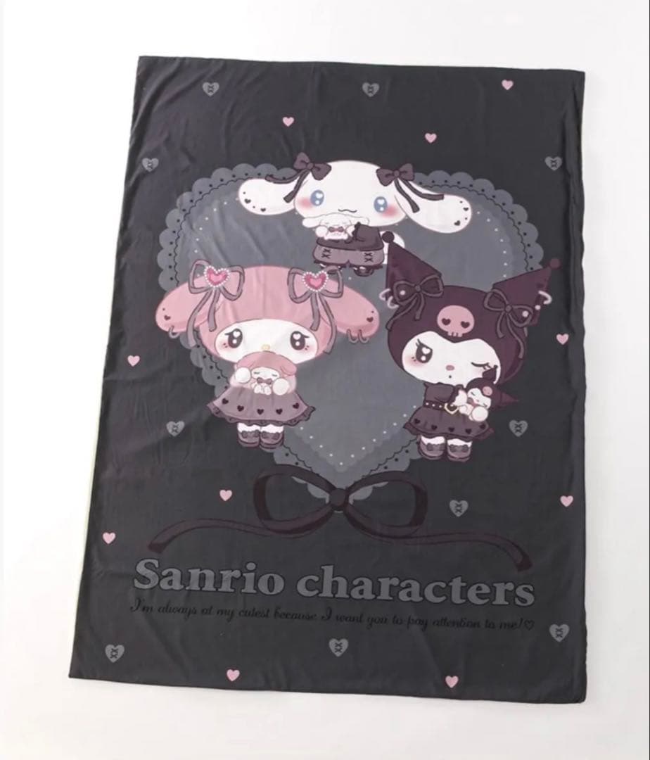 クロミ×シナモロール×マイメロ　掛け布団カバー、敷きパッド、枕、5点セット