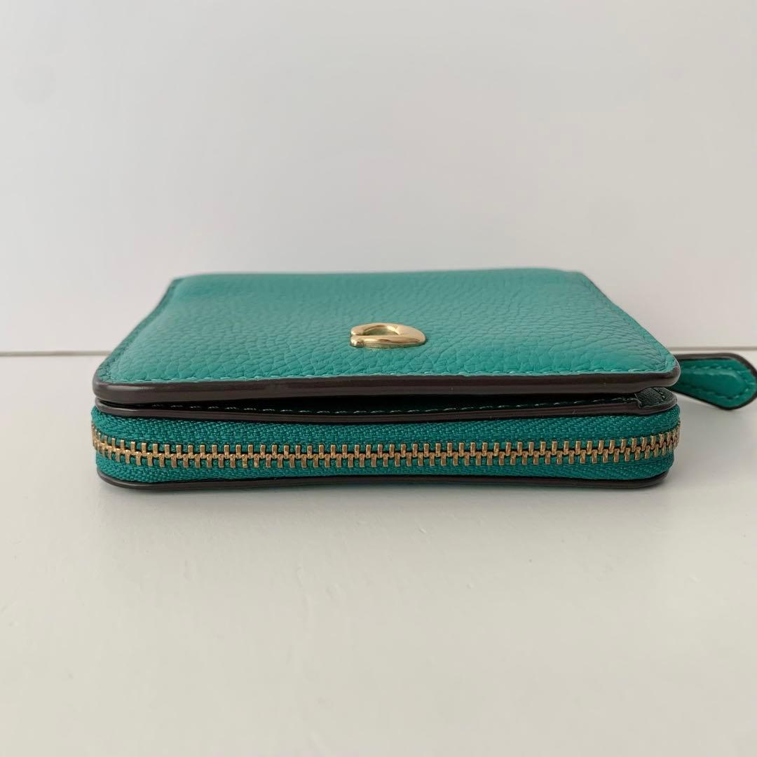 【COACH】コーチ　二つ折り財布　ビルフォールドウォレット　グリーン　緑　新品
