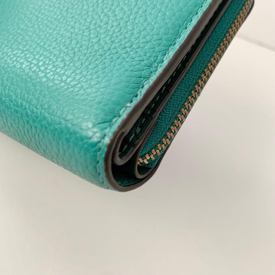 【COACH】コーチ　二つ折り財布　ビルフォールドウォレット　グリーン　緑　新品