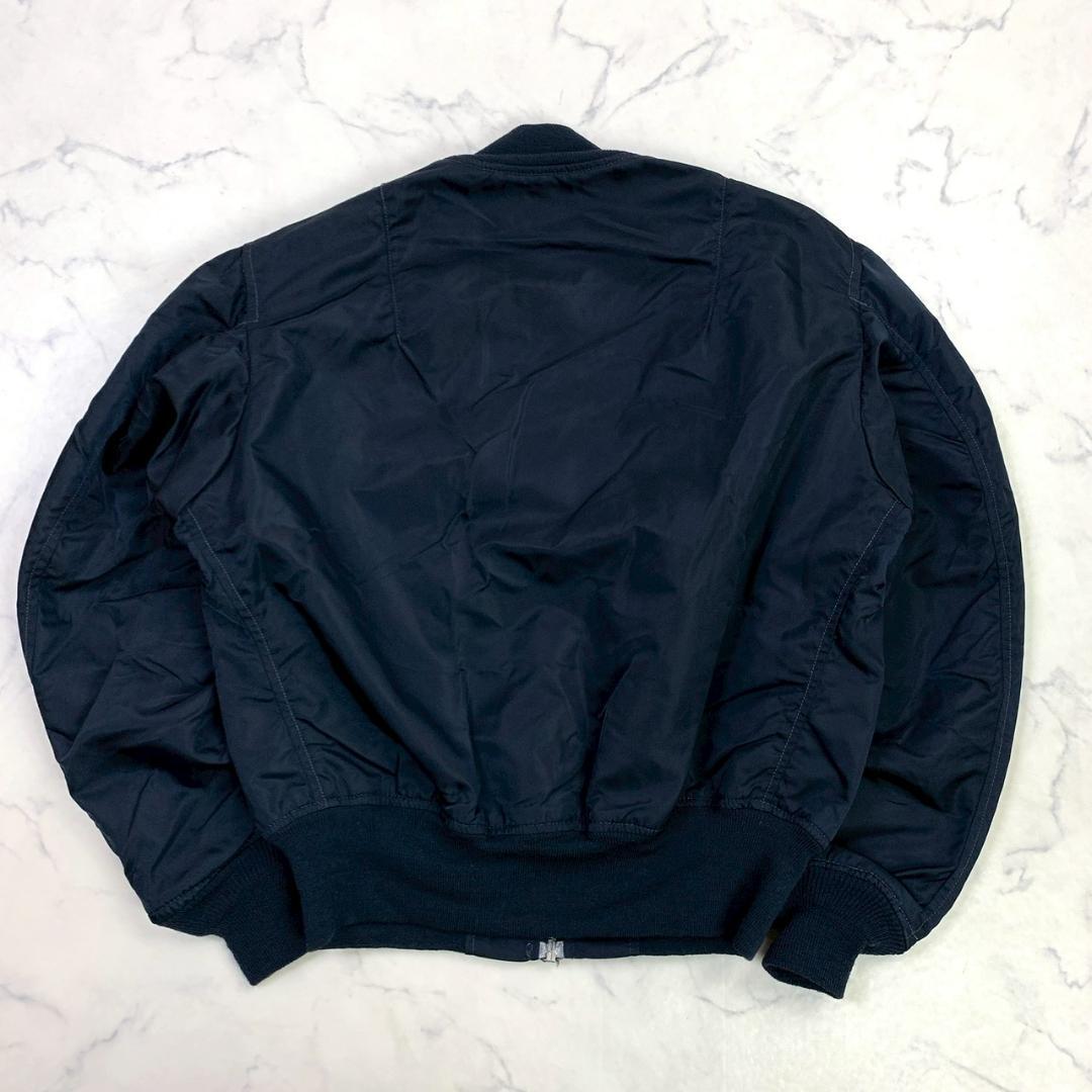 美品★米軍 90s L-2B グランドクルー ALPHA ネイビー M　E024