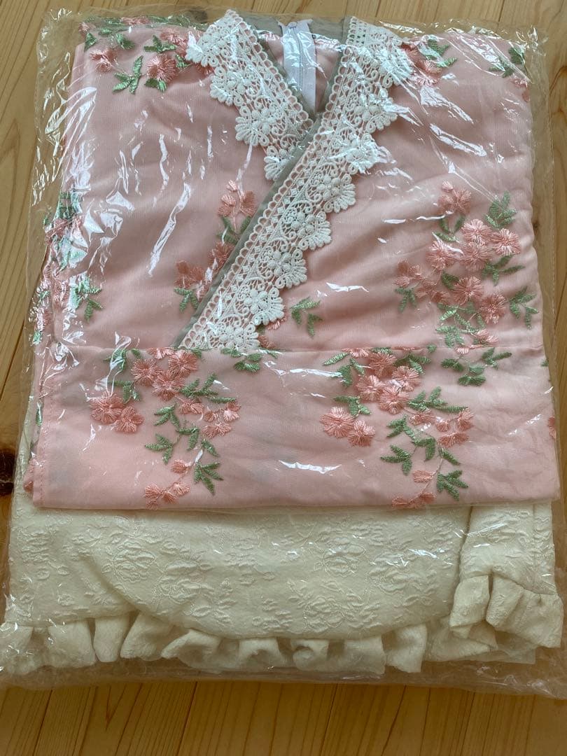 Catherine Cottage 七五三 フラワーレース着物ワンピ&被布セット