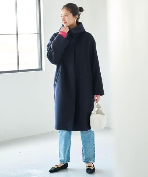 ＜SPINTOシリーズ＞ メルトン ビッグカラー コート